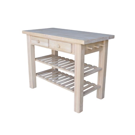 International Concepts Kitchen Island, Unfinished WC-4824